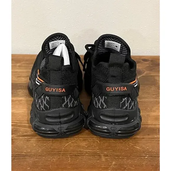 Steel Toe Safety Sneakers Black Knit Work Shoes NWOT EU 36–37 US Mens 5 - Picture 3 of 9